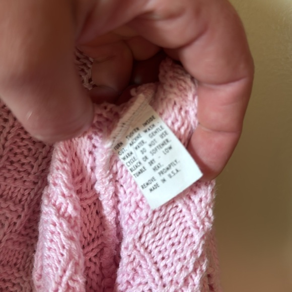 Pink Cable Knit Sweater - Picture 6 of 8